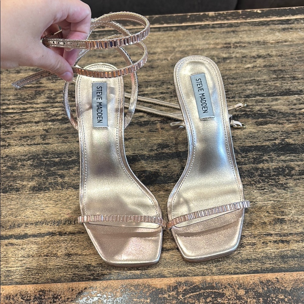Steve Madden Thierry Sandal Rose Gold Metallic